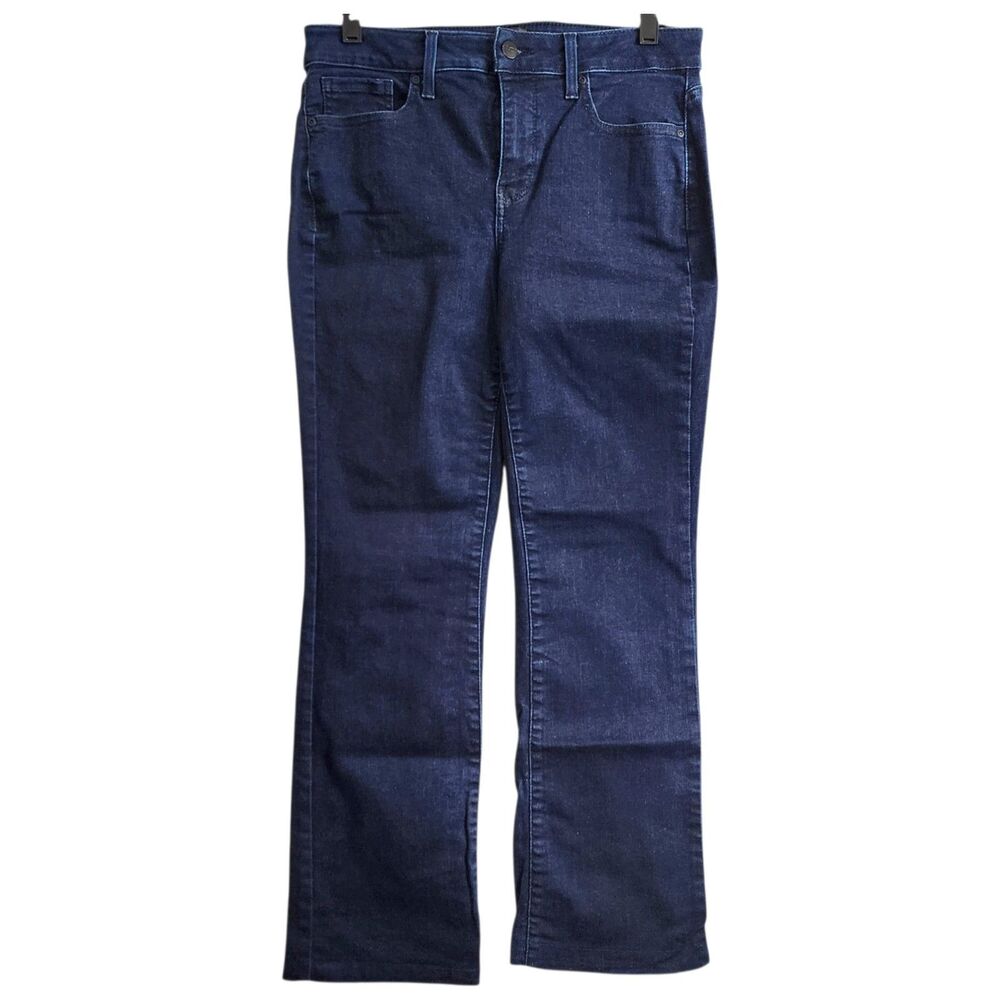 NYDJ Jeans Womens 8 Blue BARBARA BOOTCUT Straight Leg Stretch Preppy Minimalist